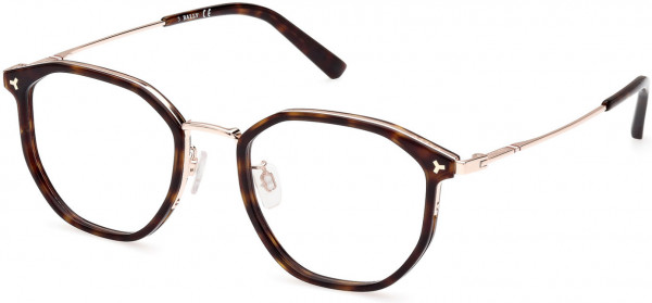 Bally BY5065-H Eyeglasses, 052 - Shiny Rose Gold / Classic Dark Havana