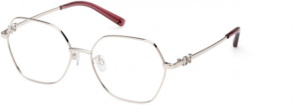 Bally BY5066-H Eyeglasses, 016 - Shiny Palladium / Transparent Deco Rose