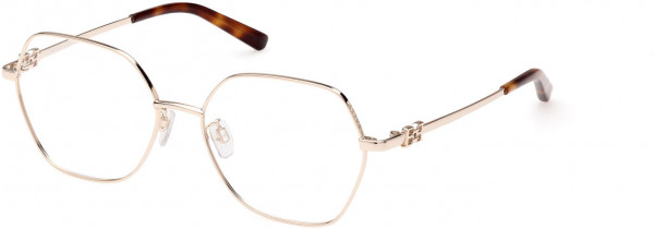 Bally BY5066-H Eyeglasses, 032 - Shiny Pale Gold / Havana