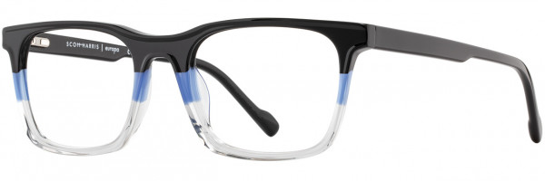 Scott Harris Scott Harris 856 Eyeglasses, 3 - Black / Blue / Crystal
