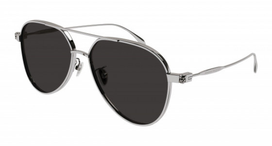 Alexander McQueen AM0373S Sunglasses, 001 - GUNMETAL with GREY lenses