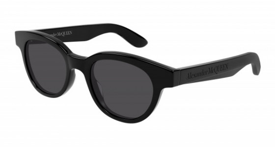 Alexander McQueen AM0383S Sunglasses, 001 - BLACK with GREY lenses