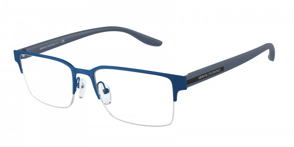 Armani Exchange AX1046 Eyeglasses, 6095 MATTE BLUE (BLUE)