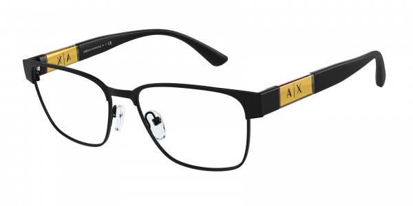 Armani Exchange AX1052 Eyeglasses, 6000 MATTE BLACK (BLACK)