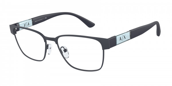 Armani Exchange AX1052 Eyeglasses, 6099 MATTE BLUE (BLUE)