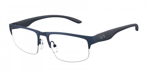 Armani Exchange AX1054 Eyeglasses, 6099 MATTE BLUE (BLUE)