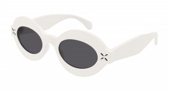 Azzedine Alaïa AA0059S Sunglasses, 002 - IVORY with GREY lenses