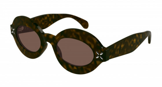 Azzedine Alaïa AA0059S Sunglasses, 003 - HAVANA with BROWN lenses