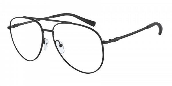 Armani Exchange AX1055 Eyeglasses, 6000 MATTE BLACK (BLACK)