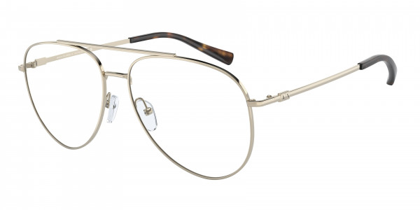Armani Exchange AX1055 Eyeglasses, 6110 SHINY PALE GOLD (GOLD)