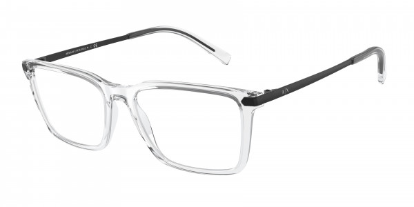 Armani Exchange AX3077 Eyeglasses, 8333 CRYSTAL (WHITE)