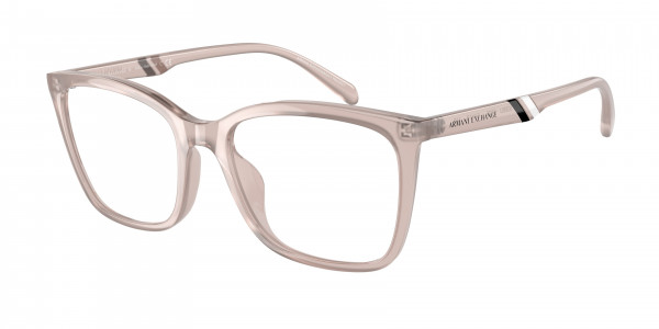 Armani Exchange AX3088U Eyeglasses, 8275 SHINY OPALINE PINK (PINK)