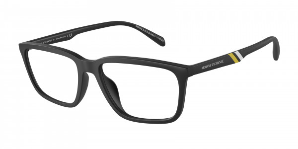Armani Exchange AX3089U Eyeglasses, 8078 MATTE BLACK (BLACK)