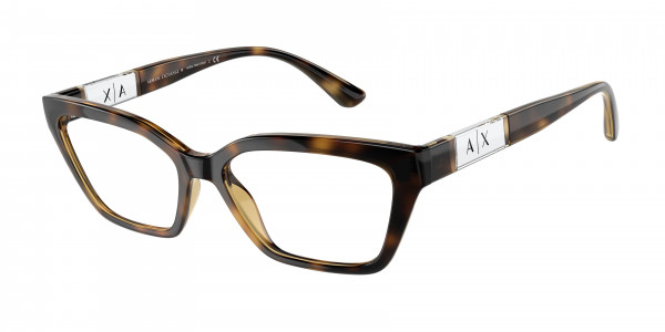 Armani Exchange AX3092 Eyeglasses, 8213 SHINY HAVANA (TORTOISE)