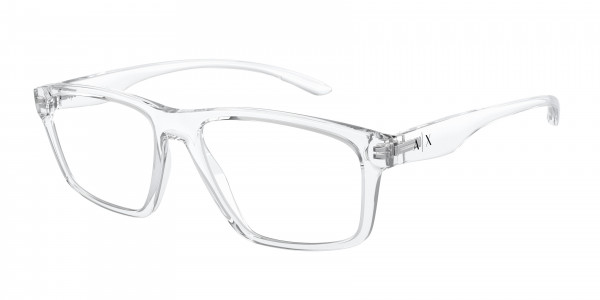 Armani Exchange AX3094 Eyeglasses, 8333 SHINY CRYSTAL (BLUE)
