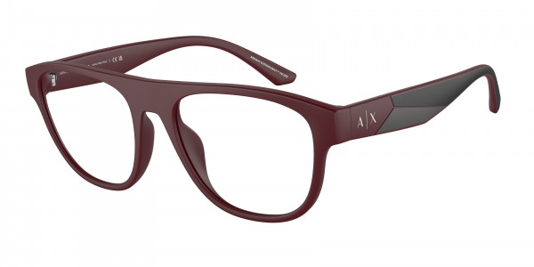 Armani Exchange AX3095U Eyeglasses, 8274 MATTE BORDEAUX (RED)
