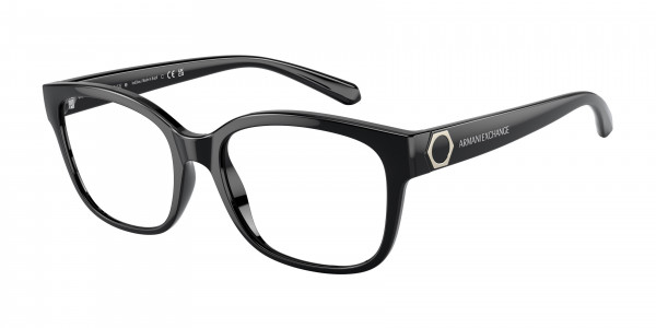 Armani Exchange AX3098F Eyeglasses, 8158 SHINY BLACK (BLACK)