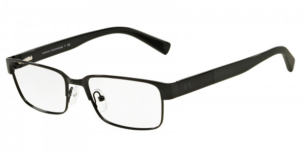 Armani Exchange AX1017 Eyeglasses, 6000 SHINY BLACK (BLACK)