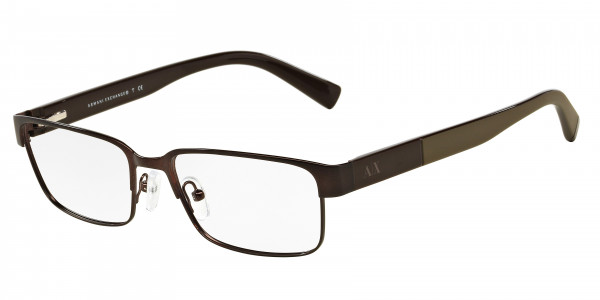Armani Exchange AX1017 Eyeglasses, 6083 MATTE BROWN (BROWN)