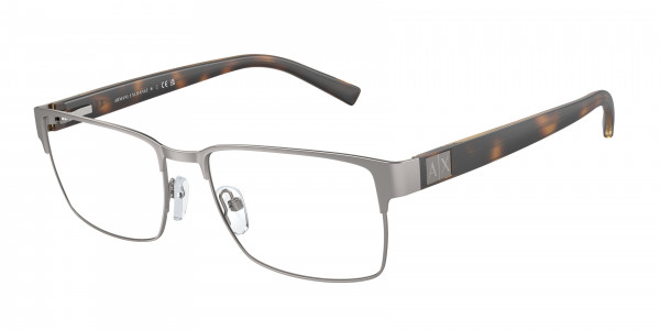 Armani Exchange AX1019 Eyeglasses, 6093 MATTE GUNMETAL (GREY)