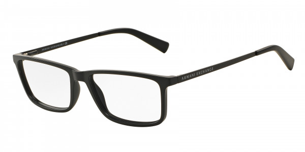 Armani Exchange AX3027 Eyeglasses, 8078 MATTE BLACK (BLACK)