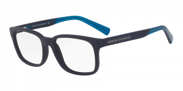 Armani Exchange AX3029 Eyeglasses, 8183 MATTE BLUE (BLUE)