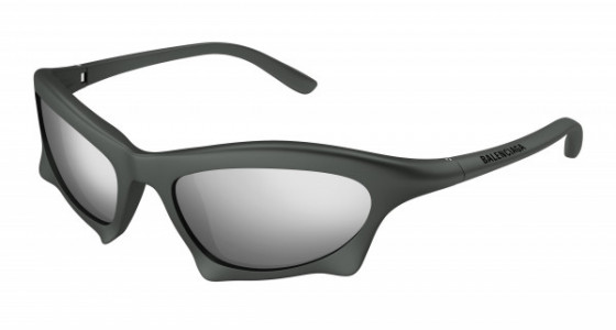 Balenciaga BB0229S Sunglasses, 002 - GUNMETAL with SILVER lenses