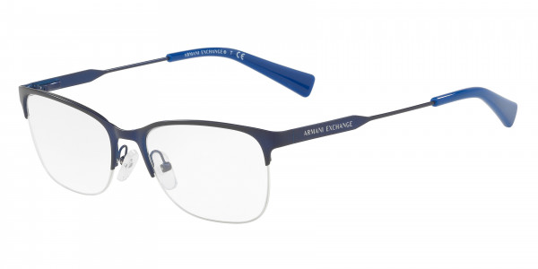 Armani Exchange AX1023 Eyeglasses, 6097 MATTE BLUE (BLUE)