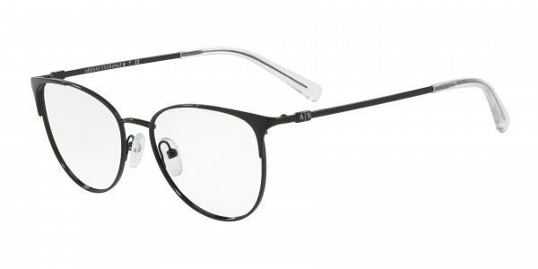 Armani Exchange AX1034 Eyeglasses, 6000 SHINY BLACK (BLACK)