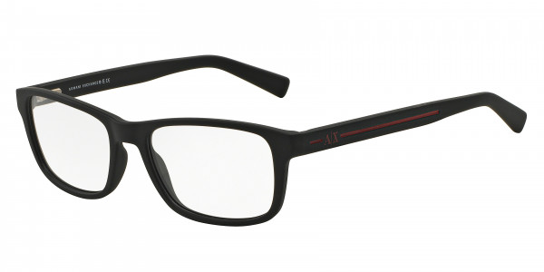 Armani Exchange AX3021 Eyeglasses, 8078 MATTE BLACK (BLACK)