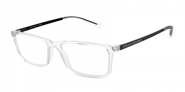 Armani Exchange AX3027F Eyeglasses, 8235 SHINY CRYSTAL (BLUE)