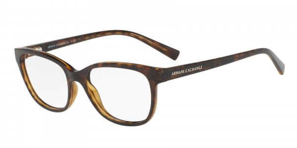 Armani Exchange AX3037 Eyeglasses, 8037 SHINY HAVANA (TORTOISE)