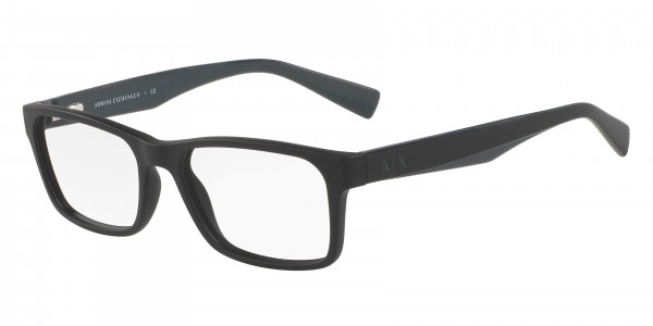Armani Exchange AX3038F Eyeglasses, 8199 MATTE BLACK (BLACK)