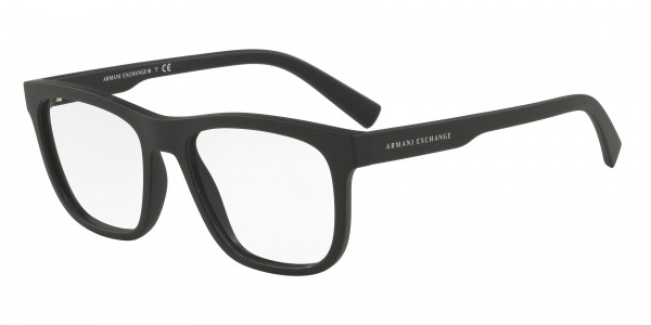 Armani Exchange AX3050 Eyeglasses, 8078 MATTE BLACK (BLACK)