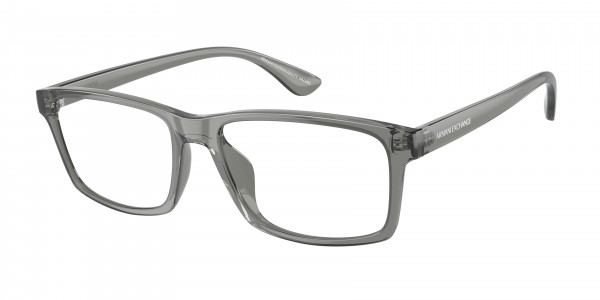 Armani Exchange AX3083U Eyeglasses, 8239 TRANSPARENT GREY (GREY)