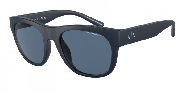 Armani Exchange AX4128SU Sunglasses, 812380 MATTE BLUE DARK BLUE (BLUE)