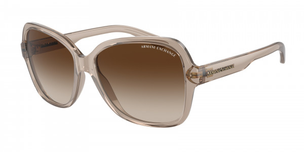 Armani Exchange AX4029S - Sunglasses, 824013 - TRANSPARENT TUNDRA GRADIENT (BROWN)