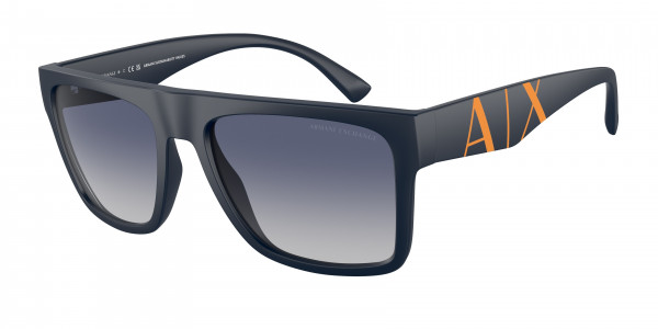 Armani Exchange AX4113S Sunglasses, 81814L MATTE BLUE GRADIENT BLUE (BLUE)