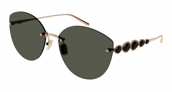 Boucheron BC0132S Sunglasses, 001 - GOLD with SMOKE lenses