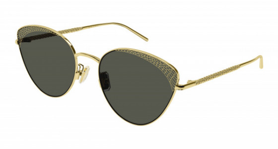 Boucheron BC0135S Sunglasses, 002 - GOLD with GREEN lenses