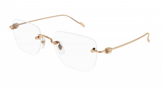 Cartier CT0379O Eyeglasses, 001 - COPPER with TRANSPARENT lenses