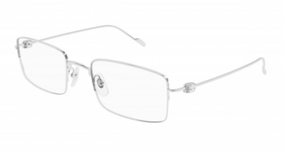 Cartier CT0380O Eyeglasses, 003 - SILVER with TRANSPARENT lenses