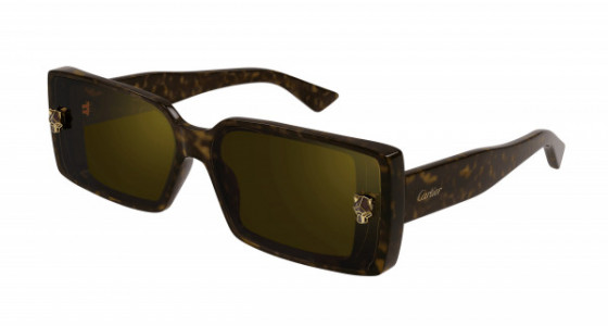 Cartier CT0358S Sunglasses, 002 - HAVANA with BROWN lenses
