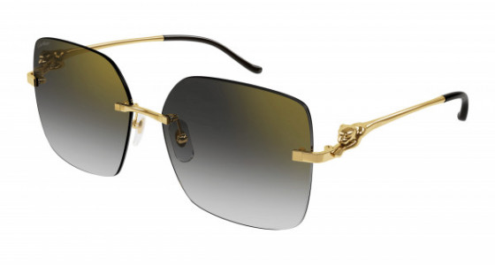 Cartier CT0359S Sunglasses, 001 - GOLD with GREY lenses