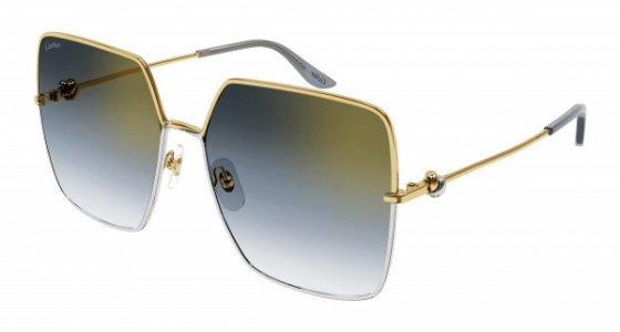 Cartier CT0361S Sunglasses, 001 - GOLD with GREY lenses