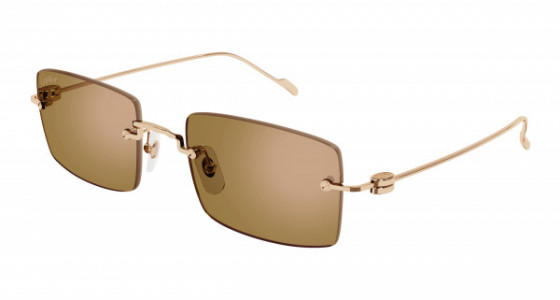 Cartier CT0367S Sunglasses, 001 - COPPER with GOLD lenses