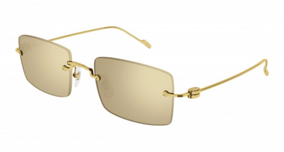 Cartier CT0367S Sunglasses, 002 - GOLD with GOLD lenses