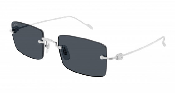 Cartier CT0367S Sunglasses, 003 - SILVER with GREY lenses