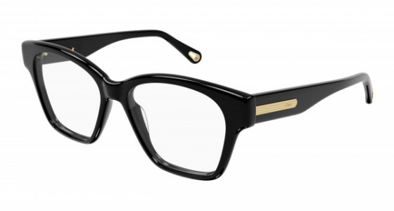 Chloé CH0122O Eyeglasses, 001 - BLACK with TRANSPARENT lenses