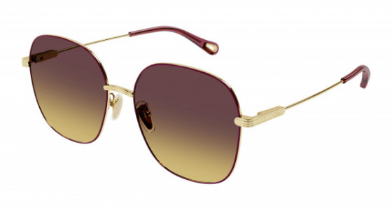 Chloé CH0139SA Sunglasses, 003 - GOLD with BROWN lenses